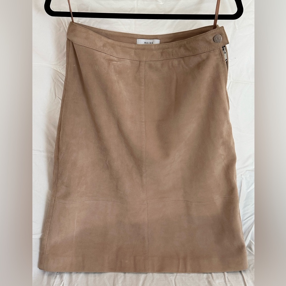 Reiss Tan Leather Women's Jacket